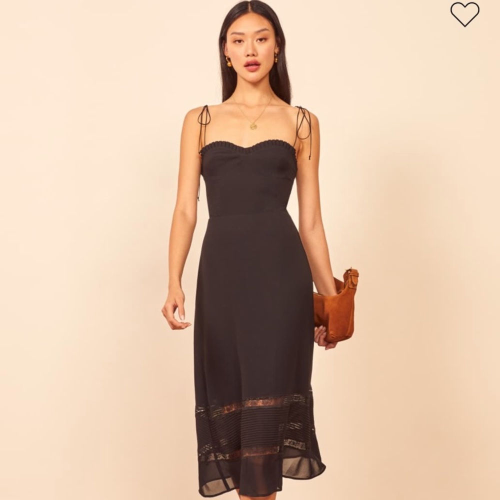 Reformation Ronan Dress ( Black)